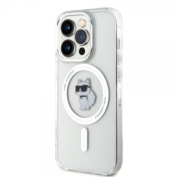 Karl Lagerfeld iPhone 15 Pro Skal Choupette MagSafe Transparent