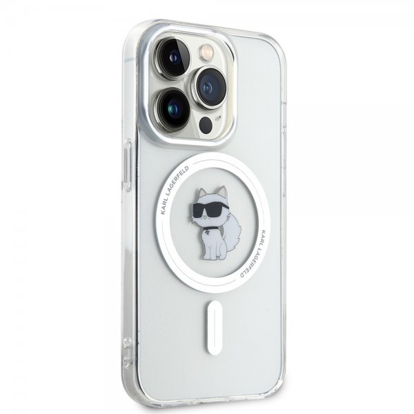 Karl Lagerfeld iPhone 15 Pro Skal Choupette MagSafe Transparent