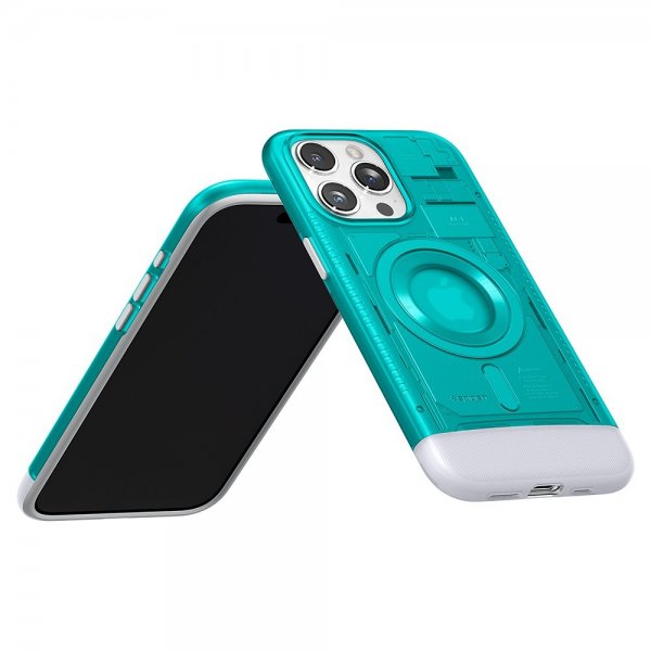 Spigen iPhone 15 Pro Skal Classic C1 MagFit Bondi Blue