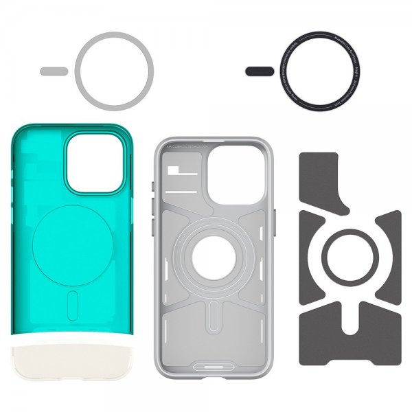 Spigen iPhone 15 Pro Skal Classic C1 MagFit Bondi Blue
