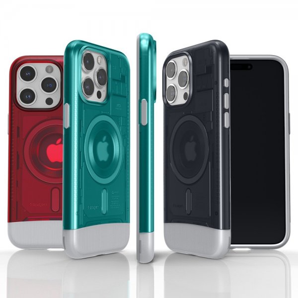 Spigen iPhone 15 Pro Skal Classic C1 MagFit Bondi Blue