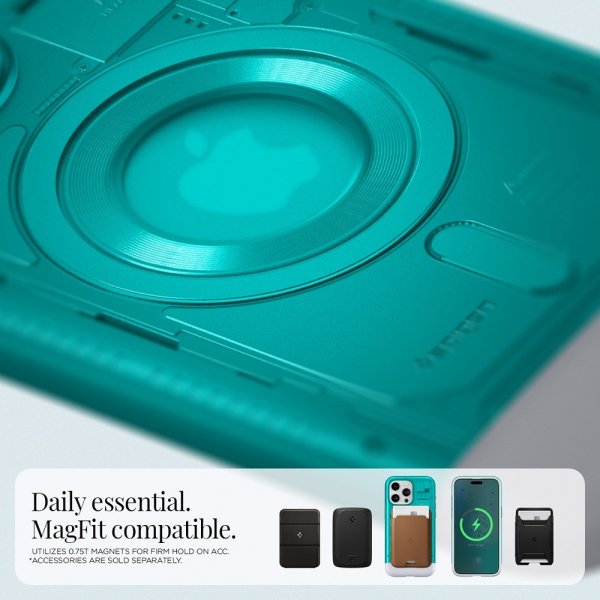 Spigen iPhone 15 Pro Skal Classic C1 MagFit Bondi Blue