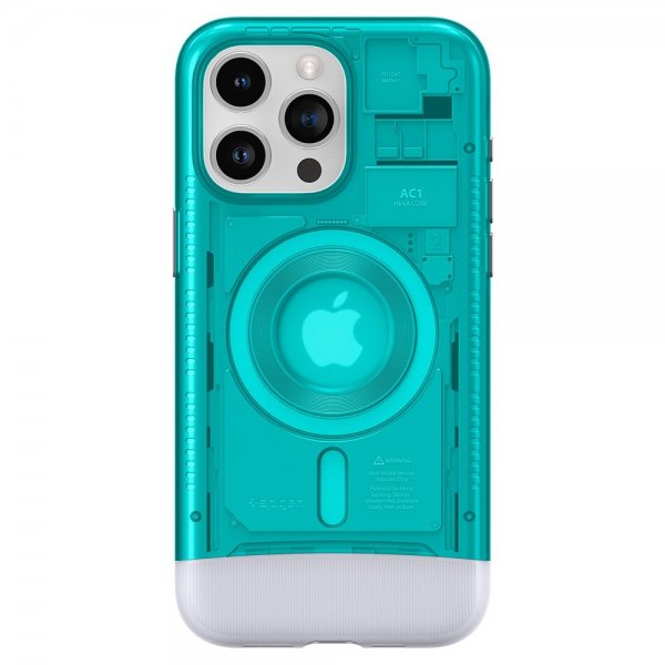 Spigen iPhone 15 Pro Skal Classic C1 MagFit Bondi Blue