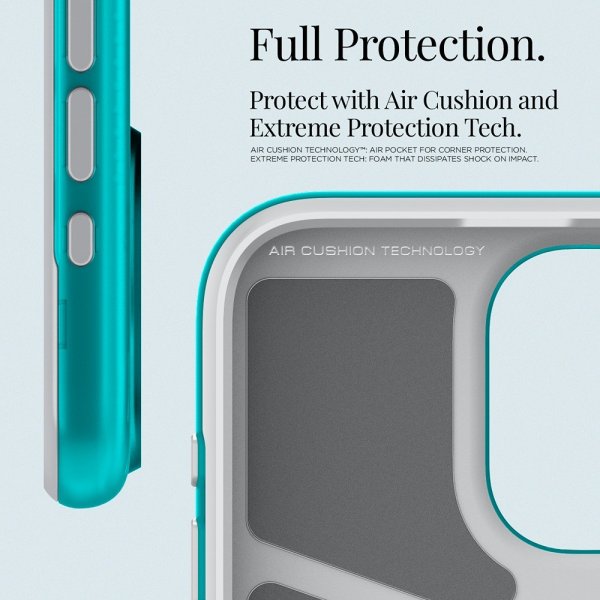 Spigen iPhone 15 Pro Skal Classic C1 MagFit Bondi Blue