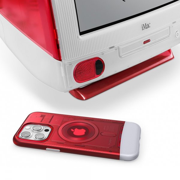 Spigen iPhone 15 Pro Skal Classic C1 MagFit Ruby