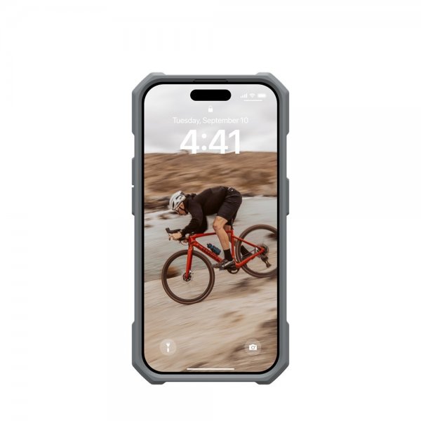 Urban Armor Gear (UAG) iPhone 15 Pro Skal Essential Armor MagSafe Silver