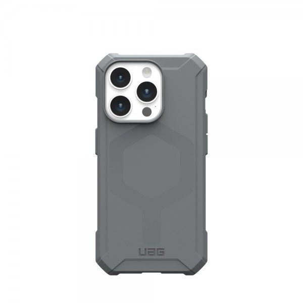 Urban Armor Gear (UAG) iPhone 15 Pro Skal Essential Armor MagSafe Silver