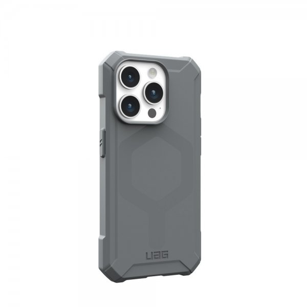Urban Armor Gear (UAG) iPhone 15 Pro Skal Essential Armor MagSafe Silver