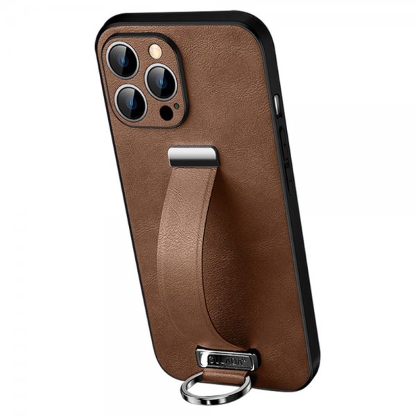 Sulada iPhone 15 Pro Skal Fashion Series Brun