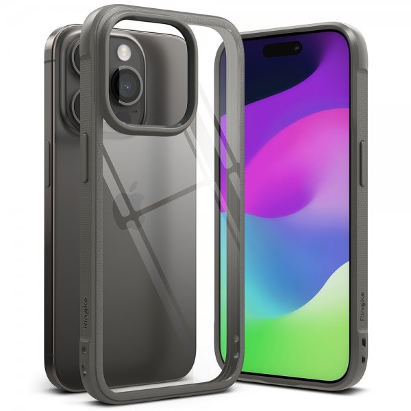 Ringke iPhone 15 Pro Skal Fusion Bold Grå