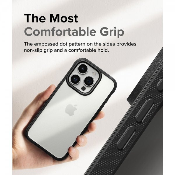 Ringke iPhone 15 Pro Skal Fusion Bold Matte Black