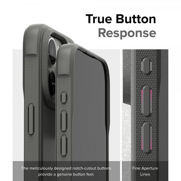 Ringke iPhone 15 Pro Skal Fusion Bold Matte Gray