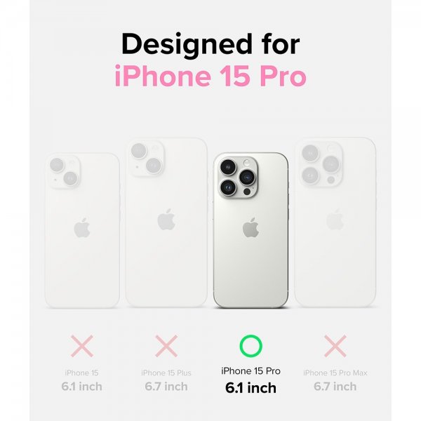 Ringke iPhone 15 Pro Skal Fusion Card Clear