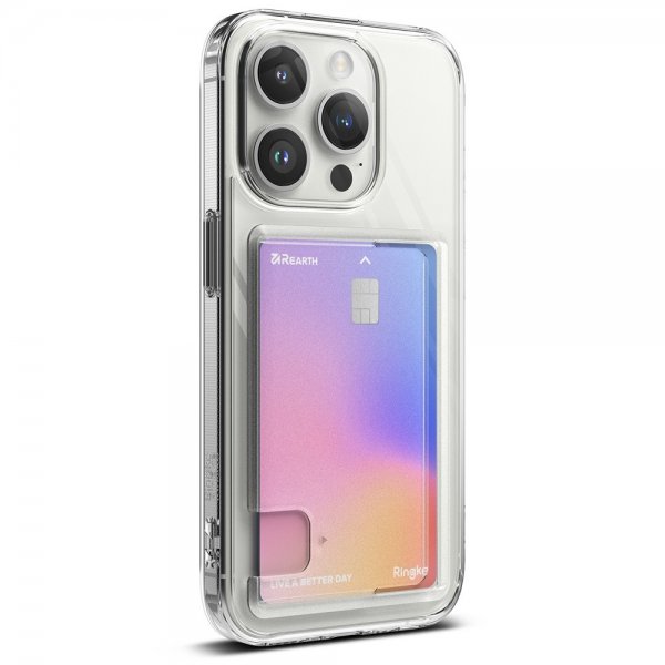 Ringke iPhone 15 Pro Skal Fusion Card Clear
