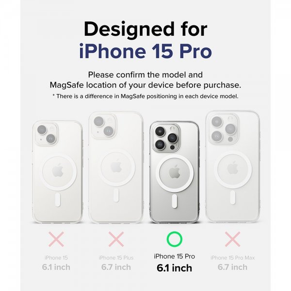 Ringke iPhone 15 Pro Skal Fusion Magnetic Matte