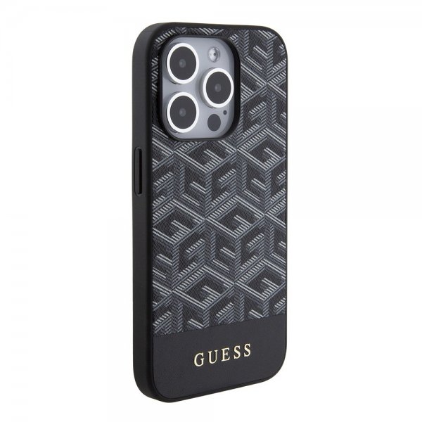 Guess iPhone 15 Pro Skal G Cube MagSafe Svart