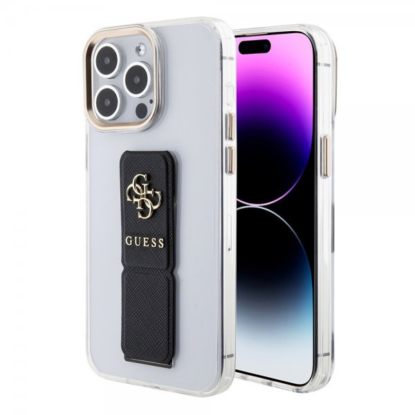 Guess iPhone 15 Pro Skal Grip Stand Clear Transparent