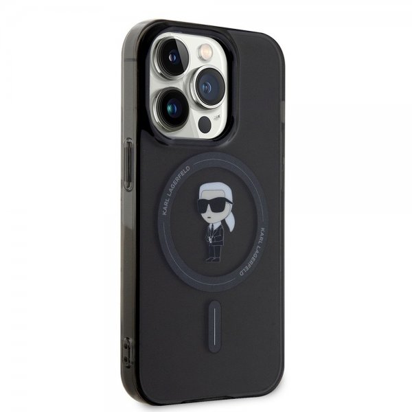 Karl Lagerfeld iPhone 15 Pro Skal Ikonik MagSafe Svart