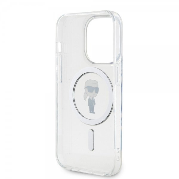 Karl Lagerfeld iPhone 15 Pro Skal Ikonik MagSafe Transparent