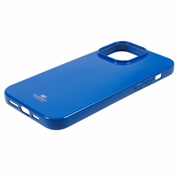 Mercury iPhone 15 Pro Skal Jelly Glitter Blå