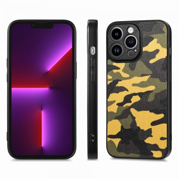 iPhone 15 Pro Skal Kamouflage Gul