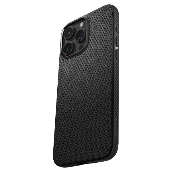 Spigen iPhone 15 Pro Skal Liquid Air Matte Black