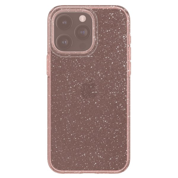 Spigen iPhone 15 Pro Skal Liquid Crystal Glitter Rose Quartz