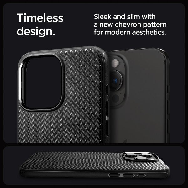 Spigen iPhone 15 Pro Skal Mag Armor MagFit Matte Black