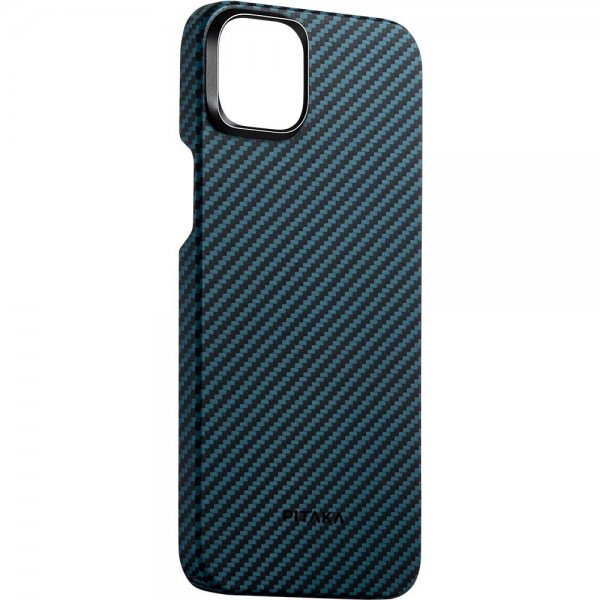 Pitaka iPhone 15 Pro Skal MagEZ Case 4 Black/Blue Twill