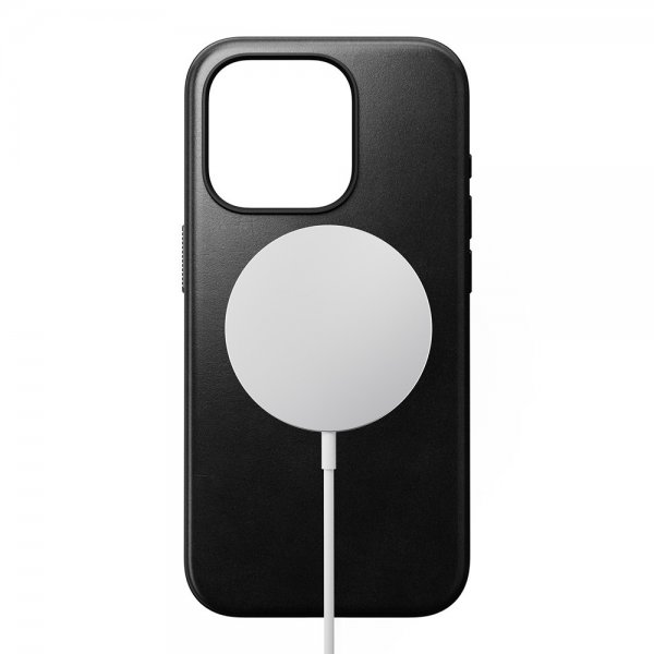 Nomad iPhone 15 Pro Skal Modern Leather Case Horween Svart