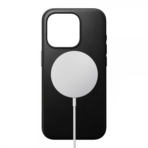 Nomad iPhone 15 Pro Skal Modern Leather Case Svart