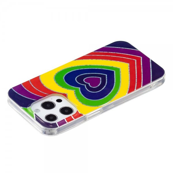 iPhone 15 Pro Skal Motiv Hjärtmönster