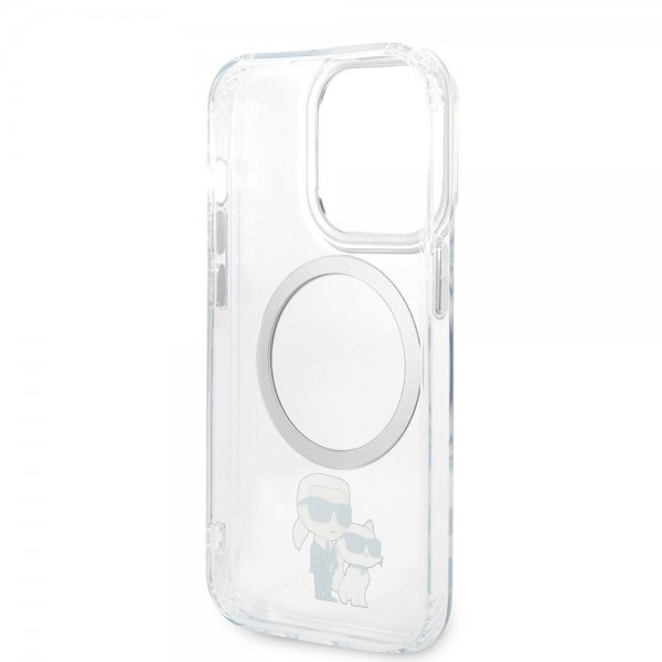Karl Lagerfeld iPhone 15 Pro Skal NFT Karl & Choupette Transparent