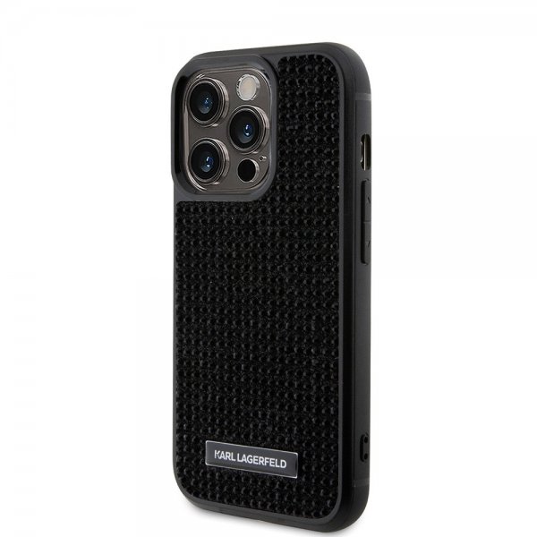 Karl Lagerfeld iPhone 15 Pro Skal Rhinestone Svart