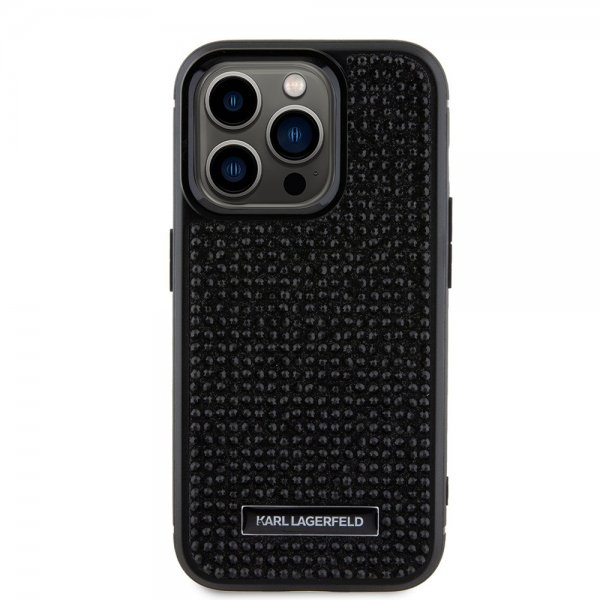 Karl Lagerfeld iPhone 15 Pro Skal Rhinestone Svart