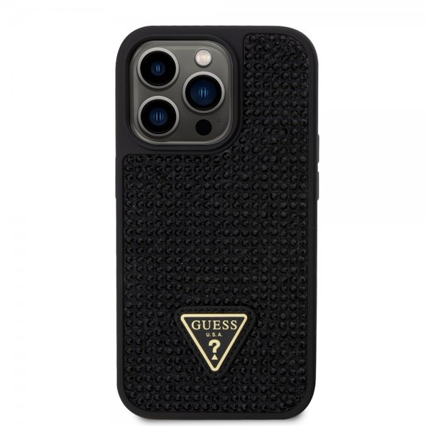 Guess iPhone 15 Pro Skal Rhinestone Svart