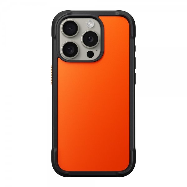 Nomad iPhone 15 Pro Skal Rugged Case Ultra Orange