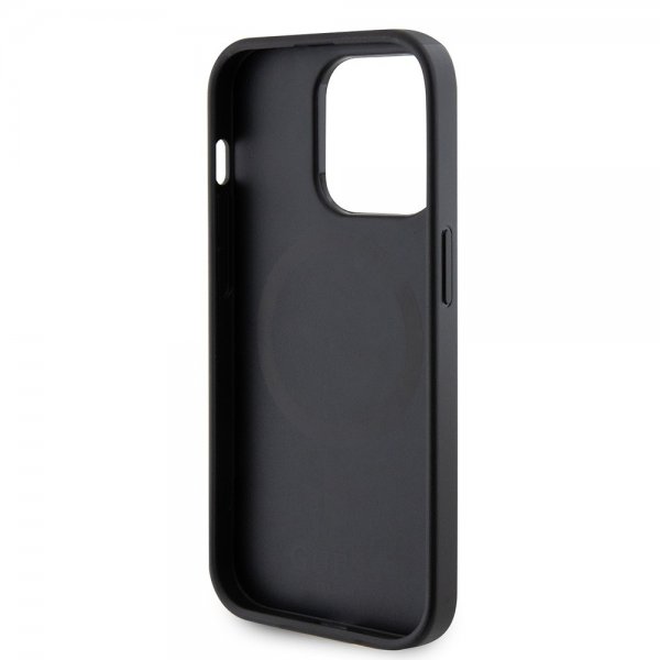 Guess iPhone 15 Pro Skal Saffiano MagSafe Svart