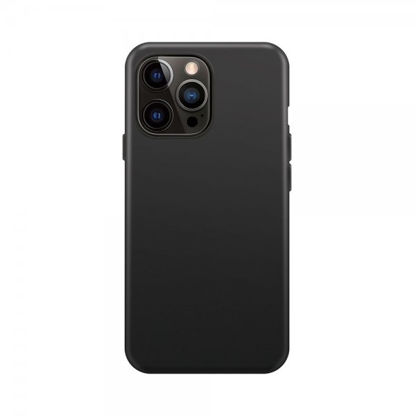 Xqisit iPhone 15 Pro Skal Silicone Case Svart