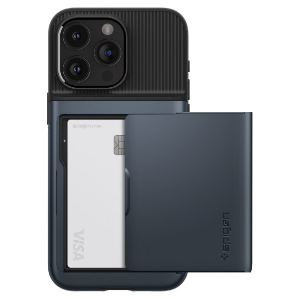 Spigen iPhone 15 Pro Skal Slim Armor CS Metal Slate