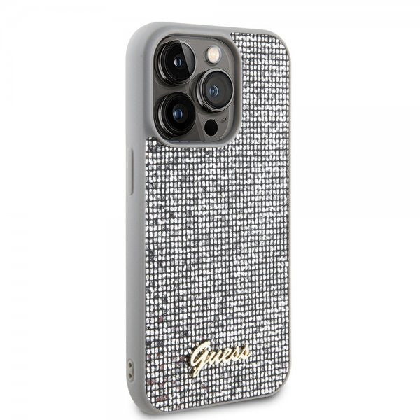 Guess iPhone 15 Pro Skal Square Mirror Silver