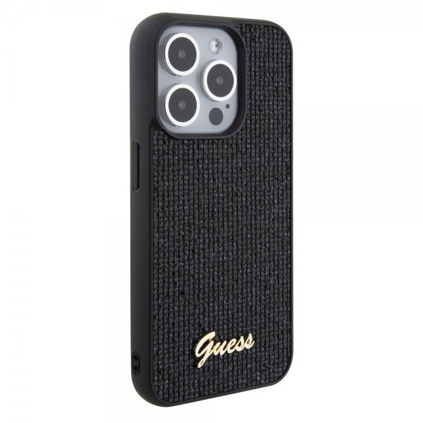 Guess iPhone 15 Pro Skal Square Mirror Svart