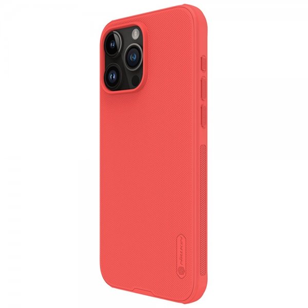 Nillkin iPhone 15 Pro Skal Super Frosted Shield Pro Röd