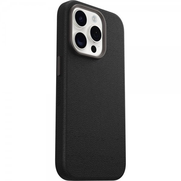 Otterbox iPhone 15 Pro Skal Symmetry Cactus Leather MagSafe Noir Ash