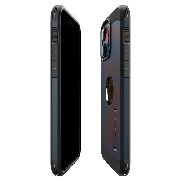 Spigen iPhone 15 Pro Skal Tough Armor MagFit Metal Slate