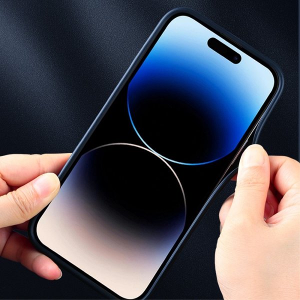 X-Level iPhone 15 Pro Skal Tygtextur Blå