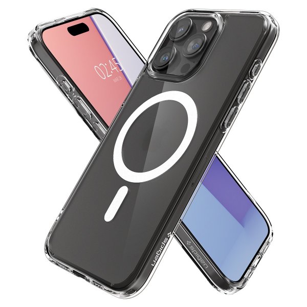 Spigen iPhone 15 Pro Skal Ultra Hybrid MagFit Frost Clear