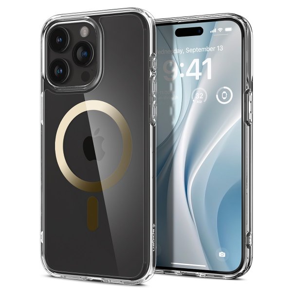 Spigen iPhone 15 Pro Skal Ultra Hybrid MagFit Guld
