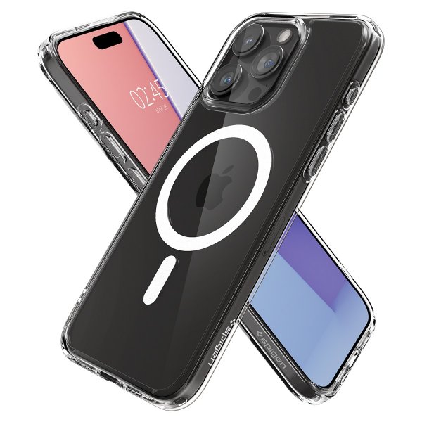Spigen iPhone 15 Pro Skal Ultra Hybrid MagFit Vit