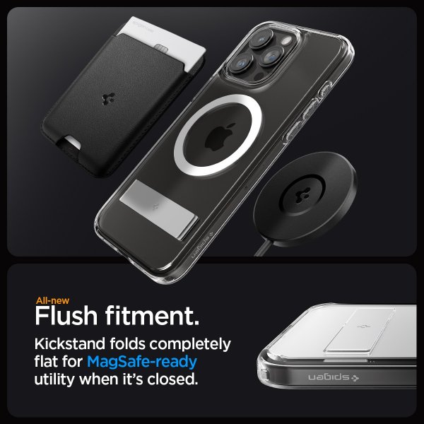 Spigen iPhone 15 Pro Skal Ultra Hybrid S MagFit Crystal Clear